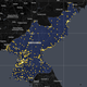 A map showing the location of markets across North Korea.